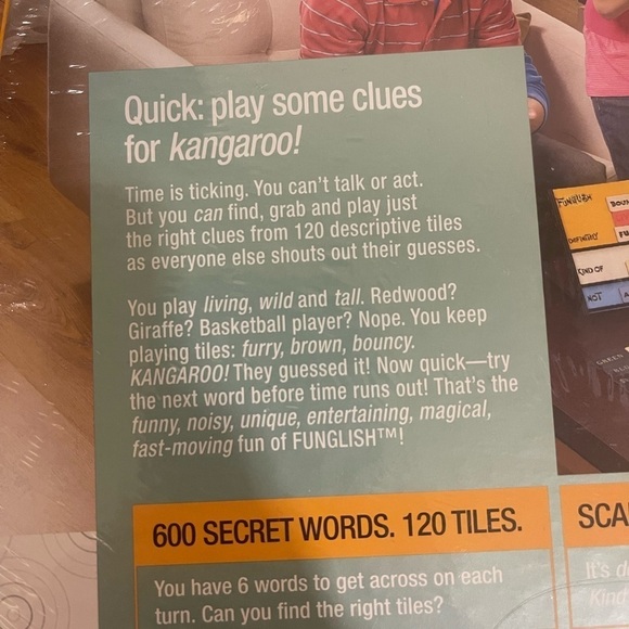 NEVER OPENED Hasbro Funglish game​​​​​​ - Picture 6 of 6